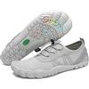 SAGUARO Scarpe Scoglio Uomo Donna Asciugatura Rapida Scarpette da Mare Traspiranti Spiaggia Scarpe da Mare per Acqua Immersione Nuoto Surf Vela Canottaggio Nautica Grigio Chiaro,Gr.48