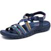 Skechers, Reggae Sew Me Boho, Sandalo con cinturino intrecciato da donna, Blu navy, Multicolore, 35 EU