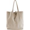 Chicca Borse CTM Borsa a sacca da donna in vera pelle morbida made in Italy - 33x35x15 Cm