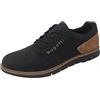 bugatti Scarpe da uomo con lacci 335925035000-6300, larghezza normale, Black Cognac, 44 EU