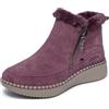 Skechers Donna Wilshire Blvd - Fresh Zip, vino, 37 EU