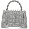 Laura Vita Mila 03 Borsa a mano da donna in oro iridescente con brillantini.