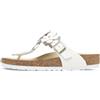 Birkenstock Infradito Gizeh Flower Embellishment Bianchi da Donna 37