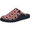 Josef Seibel Ciabatte da donna Monaco.D.03, larghezza F 1/2 (strette), Rosso/Multicolore, 39 EU Schmal