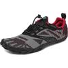 SAGUARO Scarpe Barefoot Minimaliste Uomo Donna Traspiranti Scarpe da Scogli Comode Leggere Scarpette Multisport per Trekking Trail Running Sport Acquatici Palestra, Rosso 47 EU