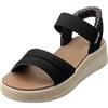 Skechers Donna Bobs Sun Ray Slip-In ALLENATRICE, Black Textile, 41 EU