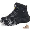 CYKYGGO Scarpe Antinfortunistiche Uomo Alte S3 ESD Impermeabili Donna Nero EU 41