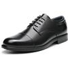 Bruno Marc Scarpe Oxford Uomo in Ecopelle Punta Quadrata,Nero,48