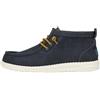 HEYDUDE Hey Dude Wally Mid Waxed Canvas - Scarpe Uomo Slip-On Stivaletti, Navy, 46