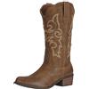 J's.o.l.e Stivali da cowboy da donna, in pelle, metà largo, per equitazione, stile western, per matrimoni