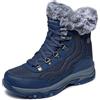 Skechers Stivaletti Donna Trego Stormie, Nylon Duraleather blu navy, 37 EU