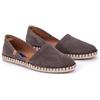 VERBENAS Espadrillas Carmen in Pelle Color Tortora