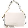 Coccinelle Pelle borsa a tracolla Boheme Grana Double Crossbody Double Grainy Leather Pearl/Cognac avorio