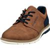 bugatti Scarpe da uomo con lacci 335925035000-6300, larghezza normale, Blu scuro talpa, 45 EU