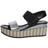 Valleverde 32430 Sandali Scarpe Zeppa Donna Corda Oro