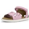 Camper Miko K800560, Sandali con 2 cinghie Bimba 0-24, Rosa pastello 001, 25 EU