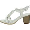 Nero Giardini E615860D Sandali Donna in Pelle - Bianco 38 EU