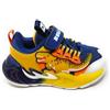 Bull Boys Scarpe DNAL5118 Jurassic Rex Blu e Giallo,Sneaker a Strappo con Dinosauro T-Rex e luci,Ammortizzata