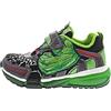 Geox J BAYONYC BOY, Scarpe da Ginnastica Bambini e ragazzi, Nero Verde, 35 EU