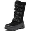 Sorel Tivoli V Tall - Stivali da neve impermeabili da donna, Nero/Naturale, 37 EU
