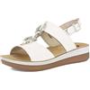 inblu Sandali Donna con Fasce e Catena, Plantare in Vera Pelle