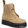 Dr. Martens Zebzag Laceless Savannah Tan Eh Suede, Platform Uomo, Nero, 41 EU