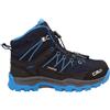 CMP Rigel Mid Scarpe da Trekking Unisex Bambino WP, B Blu Blu Blu Royal, 34 EU