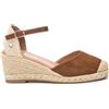 XTI - Sandali con zeppa Donna Taupe - Scarpe comode e versatili - Moda casual - Modello 14074607 (Misurare 38)