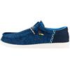HEYDUDE Hey Dude Wally Funk Open Mesh, Moccasin Uomo, Blu, Bianco, 41 EU