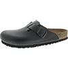 Birkenstock Boston 60413, Zoccoli unisex adulto, Nero (Black Leather), 48