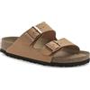 Birkenstock Arizona vegan Birko-Flor Nubuck Beige Pecan