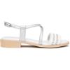 Nero Giardini E615900D Sandali Donna in Pelle E Tessuto - Argento 38 EU