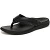 Vionic Men's Mtide Ii Flip-Flop, Pelle nera, 43 EU