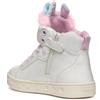 Geox J Skylin Girl A - Scarpe da Ginnastica, White/Multicolor,