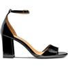 Geox Sandalo da donna D New Eraklia 80 Heeled, Nero, 38 EU