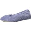 Isotoner Ciabatte da donna Chevron Microterry Ballerina e suola in tessuto per comfort, pervinca, 37/38.5 EU