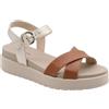 Nero Giardini E513704D Sandali Donna in Pelle - Cognac 36 EU