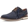 Clarks Monahan Oxford da uomo tinta unita, Nabuk blu navy, 43 EU