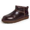 UGG Stivali da uomo Classic Ultra Mini in pelle Regen Fashion, Ironwood, 43 EU