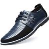 Asifn Elegante Scarpe Stringate Basse Uomo Mocassini Eleganti Oxford Casual Classiche Slip on Comode Lacci Loafer（Blu,42 EU