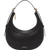 Coccinelle Pelle borsetta borsa a tracolla Whisper Grained Leather Mini Bag Noir nero