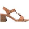 Nero Giardini E615870D Sandali Donna in Pelle - Cognac 40 EU