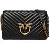 Pinko - Love Click Classic Sheep Nappa Chevron, Borsa Donna