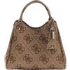 GUESS borsetta borsa a tracolla Meridian II Girlfriend Carryall Bag Latte Logo marrone chiaro