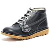 Kickers Junior Unisex Kick Hi Classic Stivaletti con cerniera | Extra comodi | Maggiore durata | Qualità premium, Blu scuro, 26 EU
