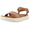 Geox D XAND 2.1S B, Sandalo Piatto Donna, Camel/Nude, 39 EU