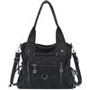 Angel Kiss Borse Hobo da donna in pelle vegana, a tracolla e a mano, capienti borse tote da donna con tracolla