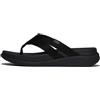 Fitflop Infradito da donna F-Mode Go Webbing Flatform Strappy, Nero, 37 EU