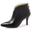 JIEEME T08-92 - Stivali casual alla moda, con chiusura a spillo con cerniera da 7 cm, Nero , 43 EU