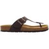 Lumberjack Uomo Scarpe SMD9206 002 Flint Ciabatte Infradito in Pelle Marrone 40